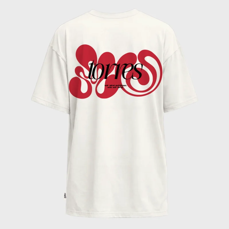 Oversized Unisex Shirt off-white von Mo-Torres, Rückseite